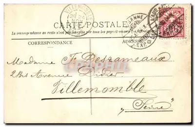 Lausanne - Widok na Ouchy i Alpy Savojskie — Wydawnictwo Burgy, Saint-Imier, nr 2499 — Rewers
