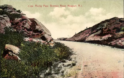 Rocky Pass, Brenton Road, Newport, R.I. — C.324 — wydawca Blanchard, Young & Co.