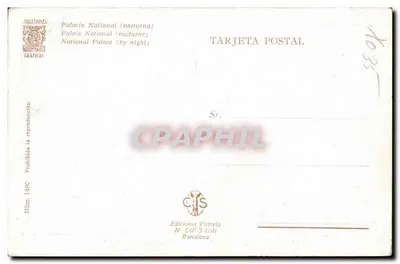 Palacio Nacional — nocny — Ediciones Victorio N. Coll Sileti, n° 1480 — Rewers