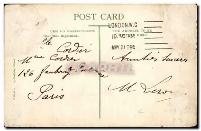 Westminster Abbey — widok zabytku — E. Bond & Co., Londyn — Rewers