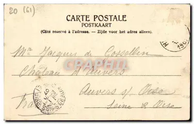 Abadia do Val Notre-Dame — Em torno de Huy — Neils, Bruxelas, Série 55 No. 63 — Verso