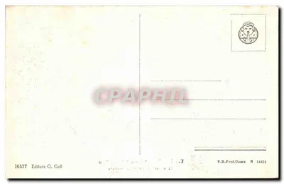 Ventimiglia - Wewnętrz stacji - Pociąg przyjeżdżający z Francji - Wydawca G. Gall n° 16577 — Rewers