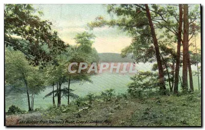 Lago Walden visto da casa de Thoreau, Camp #1, Concord, Mass — edição Boston Bros. n°945