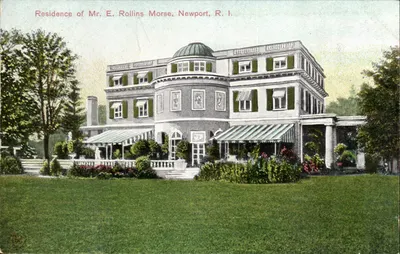 Rezydencja pana E. Rollins Morse, Newport, R.I. — Wydawca F. 9888, Boston Bros. & Germany