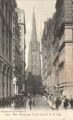 Wall Street e Igreja Trinity — N.Y. City — Wallograph Co. n° 62a