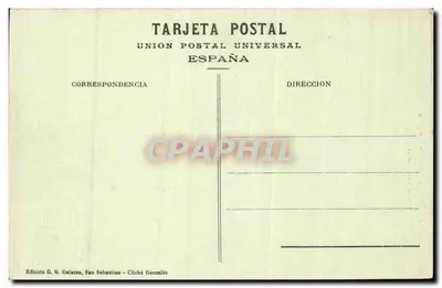 Hernani - Katedra św. Jana i Dom Rady Miejskiej — Wydanie G. G. Galarza, San Sebastián — Rewers