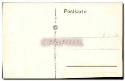 Berchtesgaden — Sint-Bartolomeus bij het meer van Königsee met Watzmann-Ostwand — Sudt. Kuns. Verlag M. Seilden, München — Achterkant