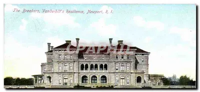The Breakers, dom rodziny Vanderbillet, Newport, R.I. — kartka pocztowa nr 8181, wyprodukowana w Niemczech