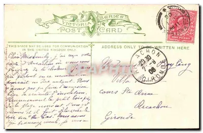 Folkestone — The Upper Leas Bandstand — 2106. — Verso