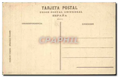 Granada - Alhambra - Carrera del Darro e Alhambra — editor Abelardo Linares, n° 23 — Verso