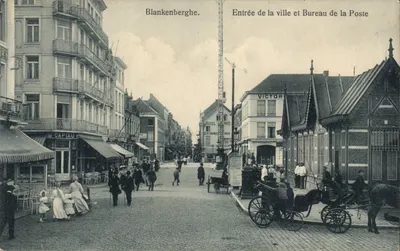 Blankenberghé — Entrée de la ville et Bureau de la Poste — Univers
