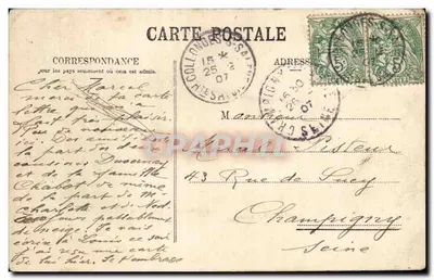 Wejście do jaskini Orjobet — Salève — Jullien frères, Genewa, n° 0031 — Rewers