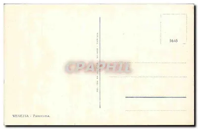 Venice - Panorama — Venice - Panorama — Publisher C.R.S. Mr. Uapetto, Milan — Back