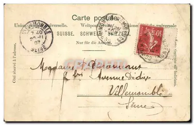 Schöllenen — pas over de Schöllenen-berg — onbekende uitgever, nr. 10387 — Achterkant