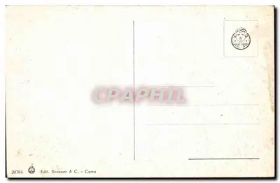 Nápoli - Porta Capuana — vista da arco e do mercado — Edit. Brunner & C. - Como, n° 20764 — Verso