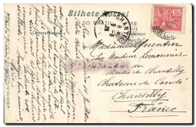 Avenida Beira-Mar Flamengo — Rio de Janeiro — Bilhete Postal do Brazil — Verso