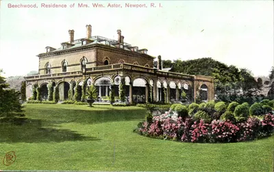Beechwood, Rezydencja Pani Wm. Astor, Newport, R.I. — wydawca F. 9882, Boston Bron Bros.