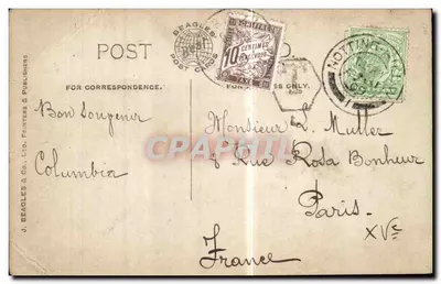 Royal Exchange & Bank of England, Londyn — karta pocztowa Beagles' n° 886.N — Rewers