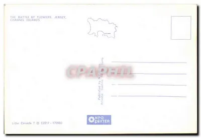 O Combate das Flores, Jersey — Ilhas do Canal — Editor NPG Ltd, n° C2217 — Verso