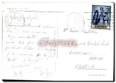 Port w Barcelonie — widok z powietrza — Wydawnictwo Pelús, nr 3.030 — Rewers