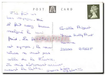 Plymouth — The Guildhall e Anchor of H.M.S. Ark Royal — C6309 — Verso