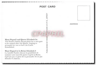 Castelo de Mont Orgueuil & quadros, Jersey — Século XVI — Quadro Número 2 — Verso