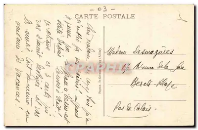 Vichy — Terrasse e Teatro do Casino — editor Léval, n° 321 — Verso