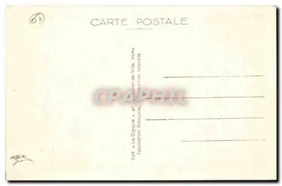 Vichy — Źródło Célestynów — La Cigogne, nr 384 — Rewers