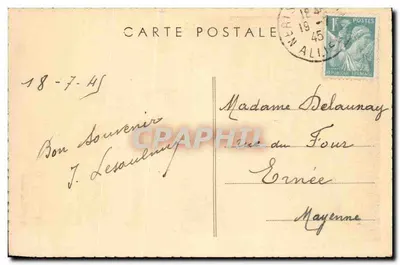 NÉRIS-LES-BAINS (Allier) — Igreja romana — Combier Imp. Macon — Verso