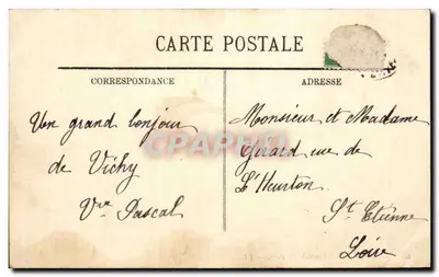 Vichy — Aleja Centralna Parku — LL. — n°66 — Rewers