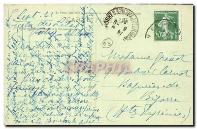Vichy - Il Ponte sull'Allier e Bellerive — Ideal, n° 418 — Verso