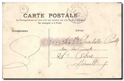Vichy — Pałac Źródeł — Allier — 1907 — wydawca Luc — Rewers