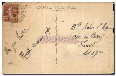 Vichy — Park Kasyna — Wydawnictwo La Cigogne, nr 350 — Rewers