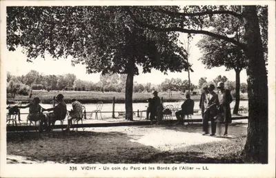 Vichy - Um canto do Parque e as Margens do Allier — LL