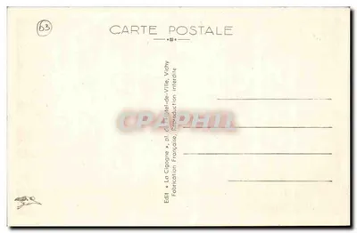 Vichy — Sala Baccarat w kasynie — La Cigogne, n° 331 — Rewers