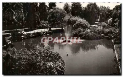 Vichy (Allier) — Le Bassin des Cygnes dans les grands parcs — Edit. « La Cigogne » Place de l'Hôtel-de-Ville, Vichy, Laconte