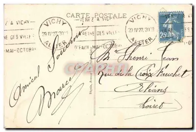 Źródło Szpitalne — Vichy — Wydawnictwo Ideal, nr 381 — Rewers