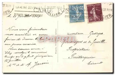 Vichy — Parque do Cassino — Os Massifs — Ideal, n° 350 — Verso