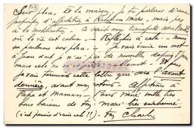 Vichy — Rue do Presidente Wilson, borda do parque das Fontes e do Casino — n° 127 — Verso