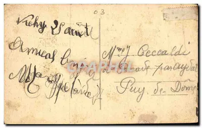 Vichy — La Poste — Léon Azéma, 1er Grand Prix de Rome, arquiteto chefe do Governo — Verso