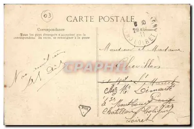 Chantelle — Zamek duchów Bourbons — Piekne krajobrazy Auvergne — Rewers