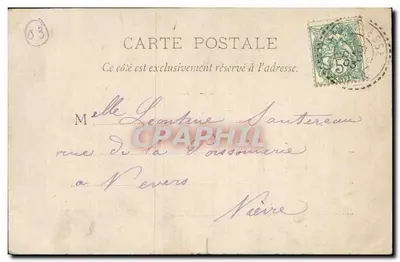 Franchesse (Allier) — Igreja — B.F. Chalon-s-Saône — Verso