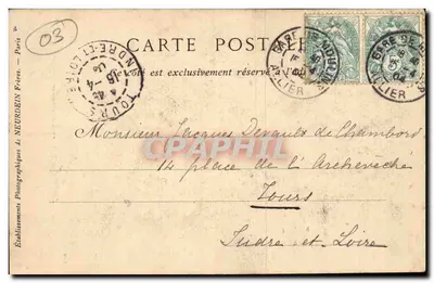Rolnica w Bourbonnais — Rolnica wita swego ukochanego — Mathiaux Bracia, Moulins — Rewers