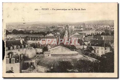 Vichy — Vista panorâmica sobre a Rue de Paris — Vichy, Rue Lacle, n°307