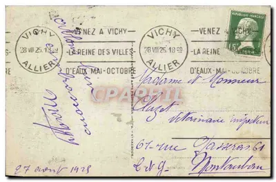 Vichy - Galeria coberta no Parque — editor desconhecido, n° 19 — Verso