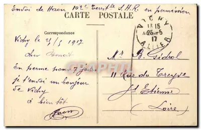 Vichy - Laiterie do Nouveau Parc — Editor P. B., n° 264 — Verso
