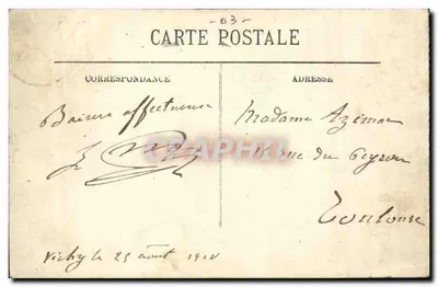 Vichy — Passeio às margens do Allier — LL. — Verso