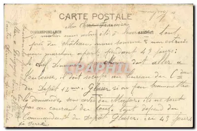 Mirepoix - Castelo de Sibra - Entrada, Lado Leste — Fototipo Labouche Frères, Toulouse, n° 583 — Verso