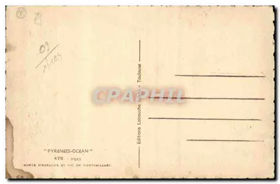 Foix — Widok panoramiczny z Pic de Montgaillard — Wydawca: Éditions Labouche-Océan, n° 479 — Rewers