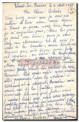 Ussat-les-Bains — Avenida da Estação — Editor L.F. n°1429 — Verso